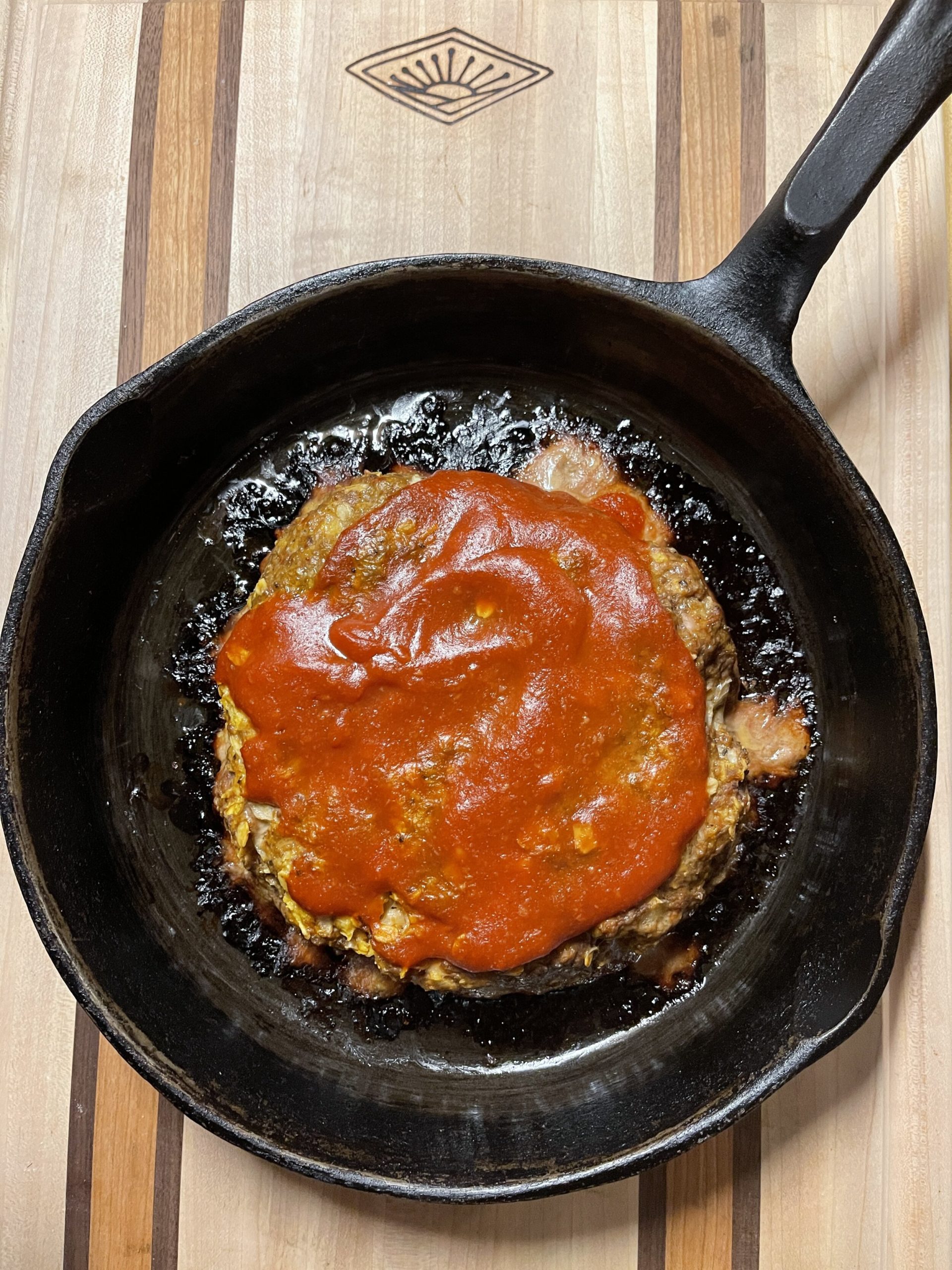 Easy Cast Iron Skillet Meatloaf